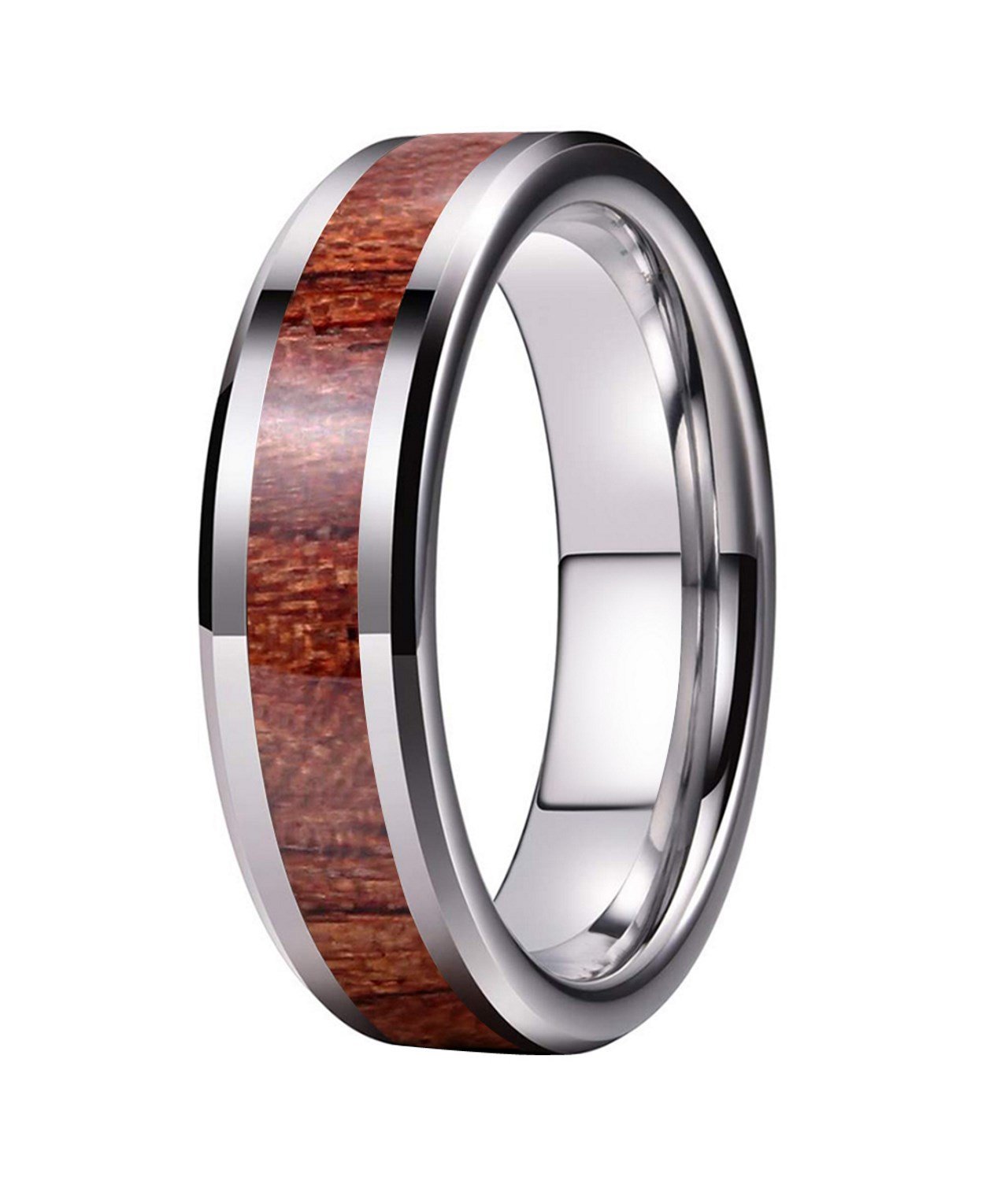 Ring Naos From Tungsten And Wood - Holzspecht